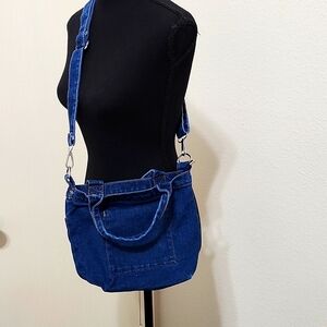 Denim Zip Tote/Crossbody●●New!